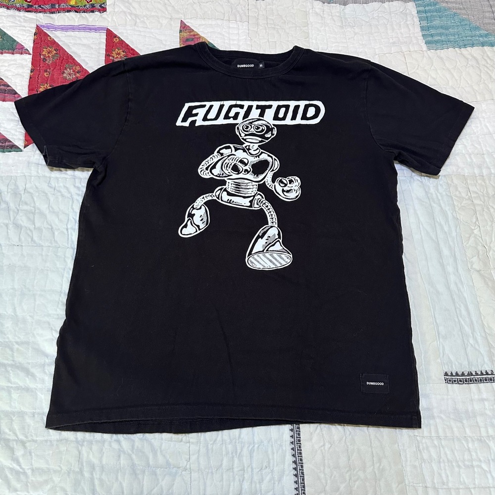 Dumbgood T-Shirt Fugitoid TMNT Black Graphic Tee Mens Medium